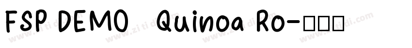 FSP DEMO   Quinoa Ro字体转换